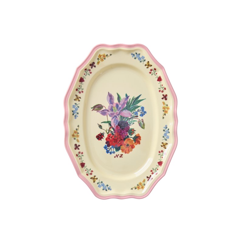 rice & Nathalie Lete  Melamine Vintage Serving Dish(S)/PK